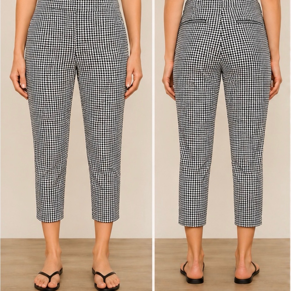 Black & White Gingham Peddle Pushers